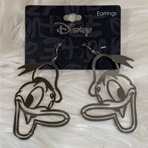 Disney Metallic Donald Duck Hoop Earrings